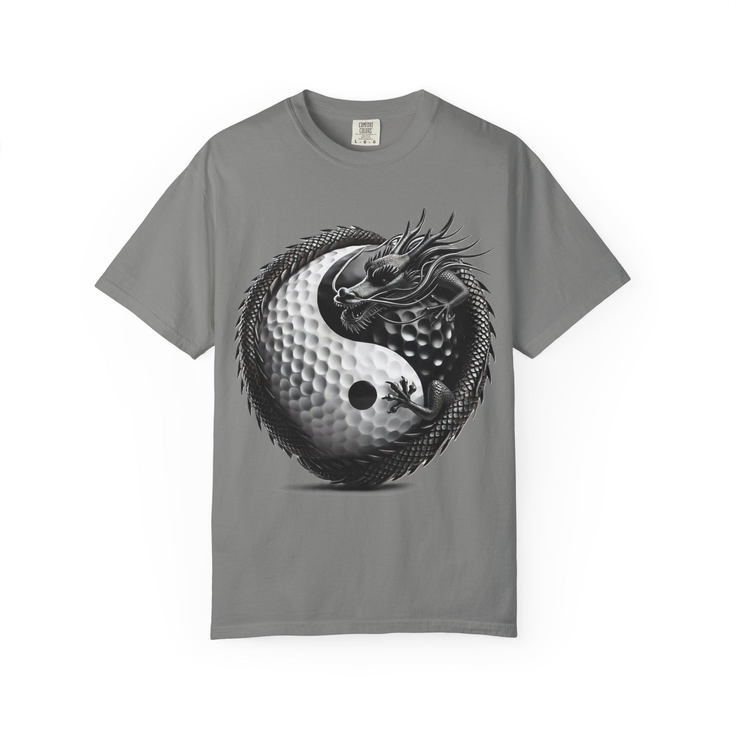 Yin Yang Dragon Golf Ball T-Shirt — Golf & Zen Graphic Tee