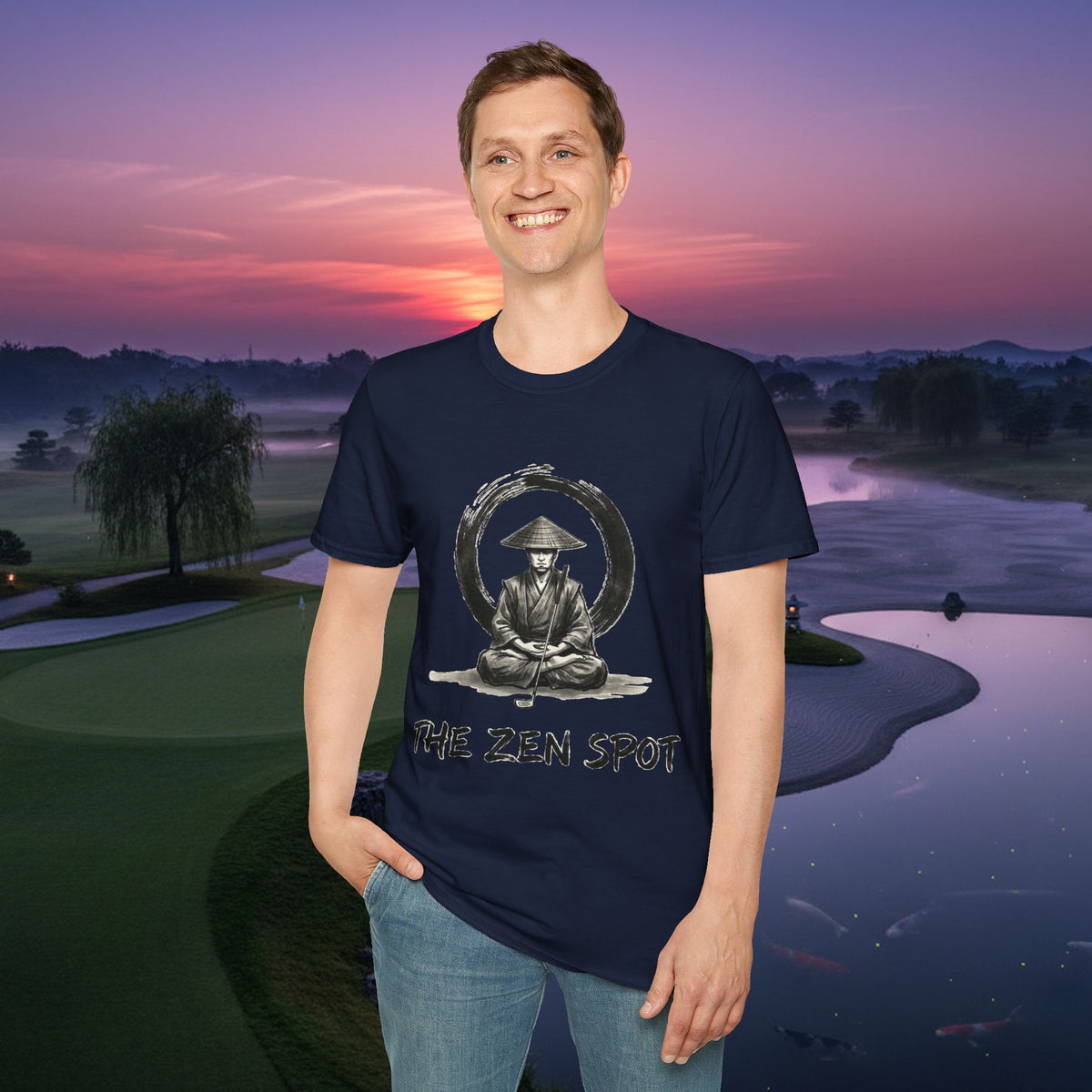 Zen Samurai T‑Shirt — The Zen Spot Samurai Meditation Tee