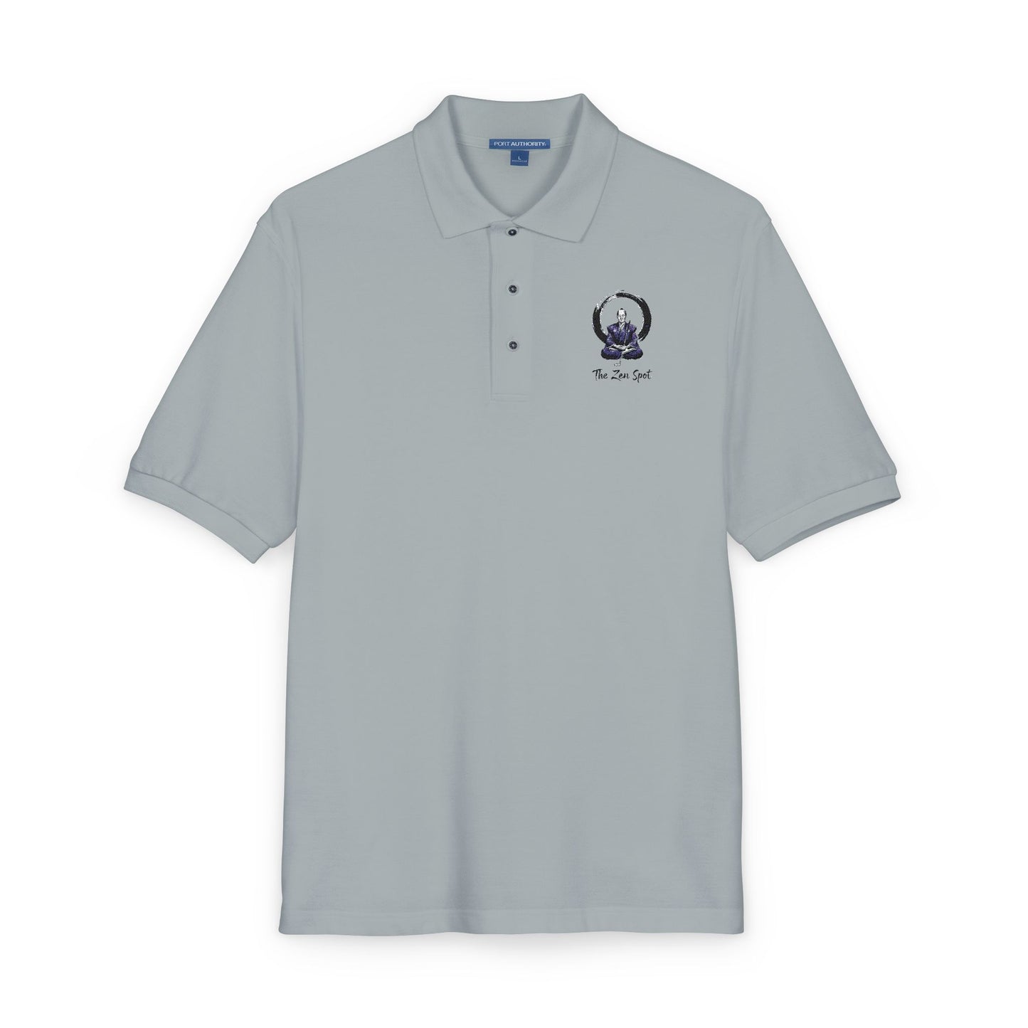 Zen Spot Golf Custom Port Authority Zen Samurai Golfer Enso Circle illustration "The Zen Spot" logo T-Shirt