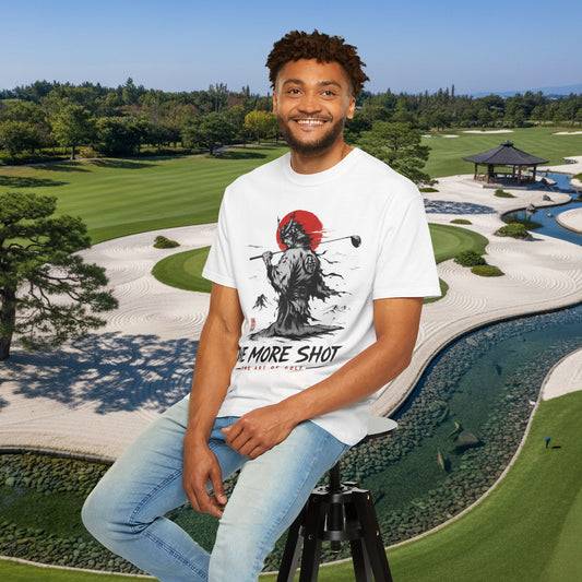 Golf Samurai T-Shirt — "One More Shot" Graphic Tee