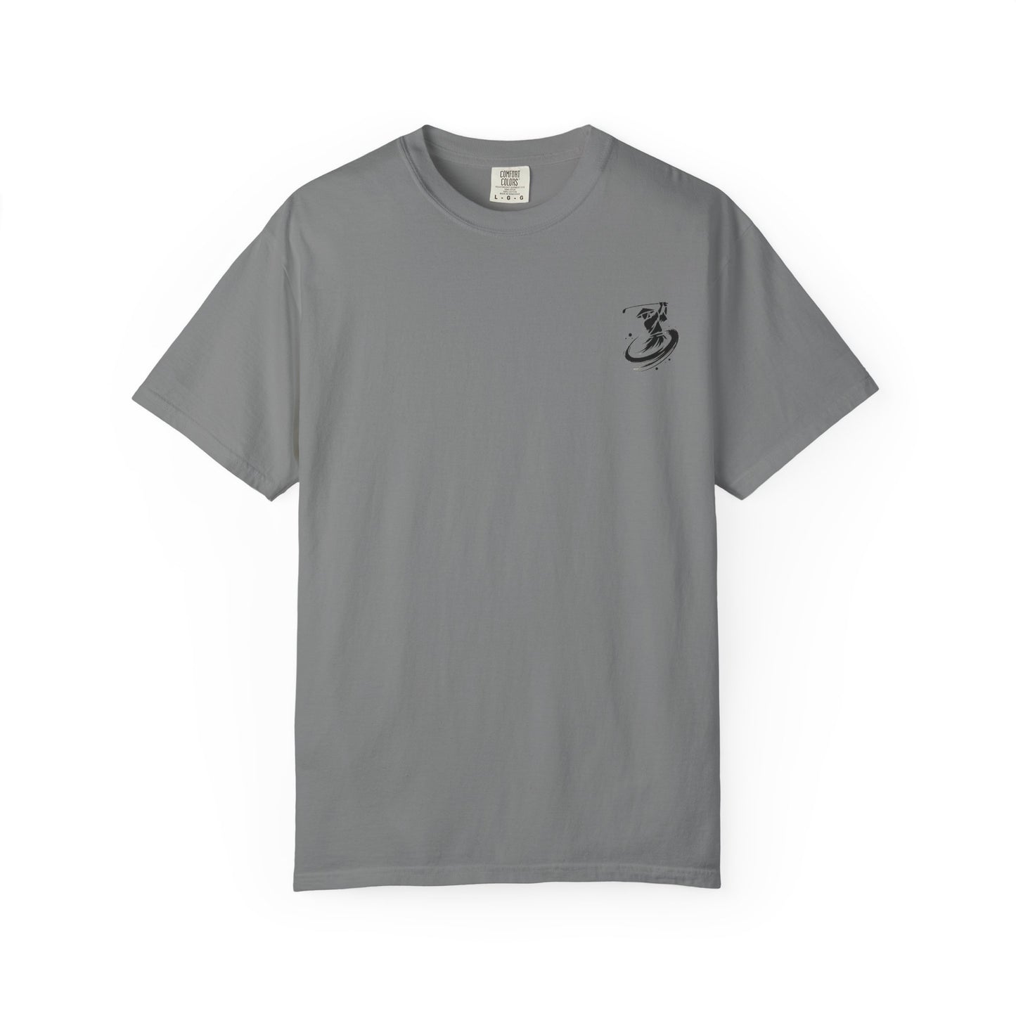 Zen Spot Golf Custom Ink Brush Golfer Swing Graphic T‑Shirt