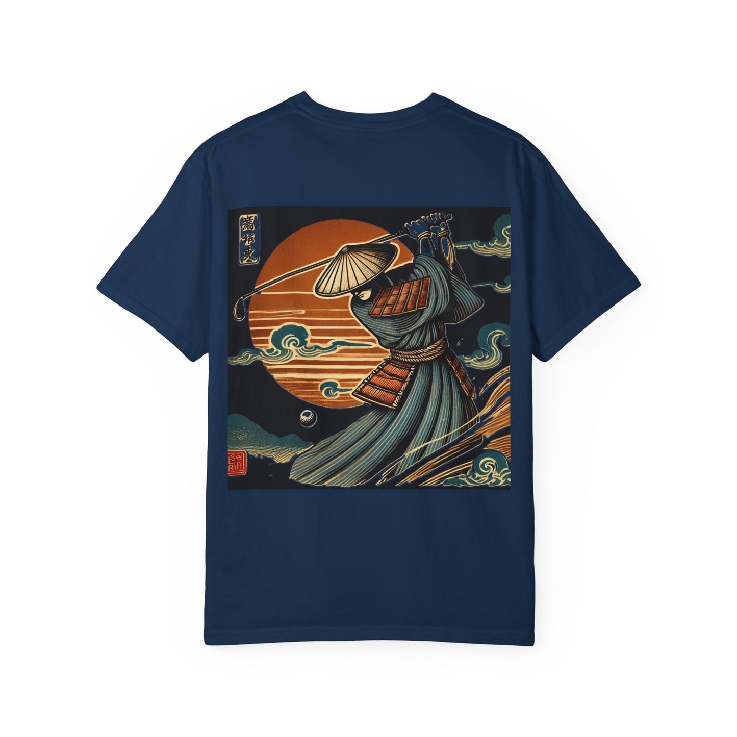 Samurai Sunset T-Shirt — Vintage Japanese Warrior Graphic Tee