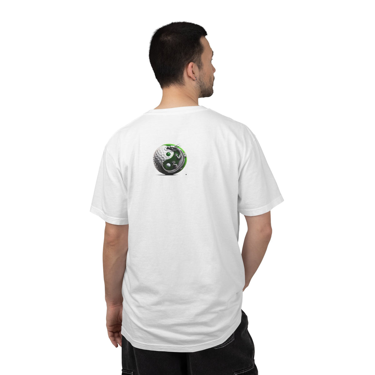 Yin Yang Dragon Golf Ball T-Shirt — Golf Graphic Tee