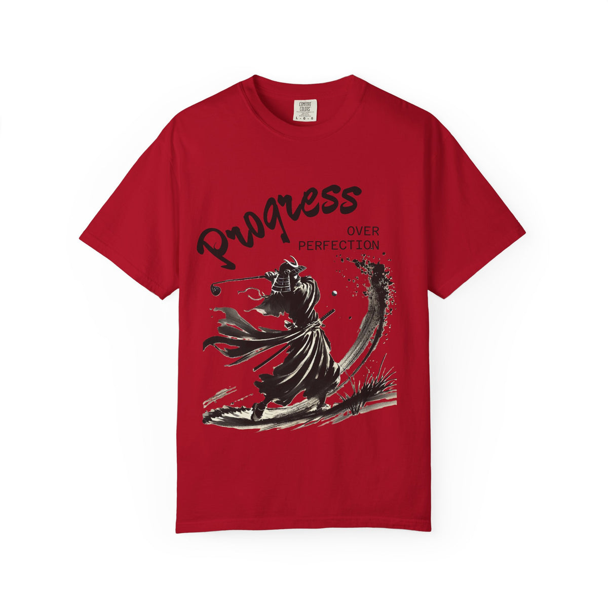 Progress Over Perfection T-Shirt — Inspirational Samurai Graphic Tee