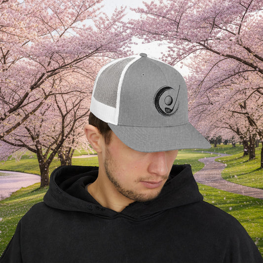Embroidered "Zen Spot" Golf Logo Trucker Cap