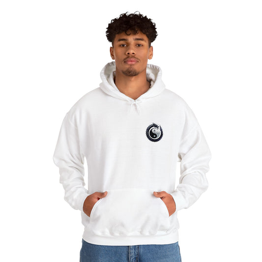 Embroidered Yin Yang Dragon Golf Ball Hoodie