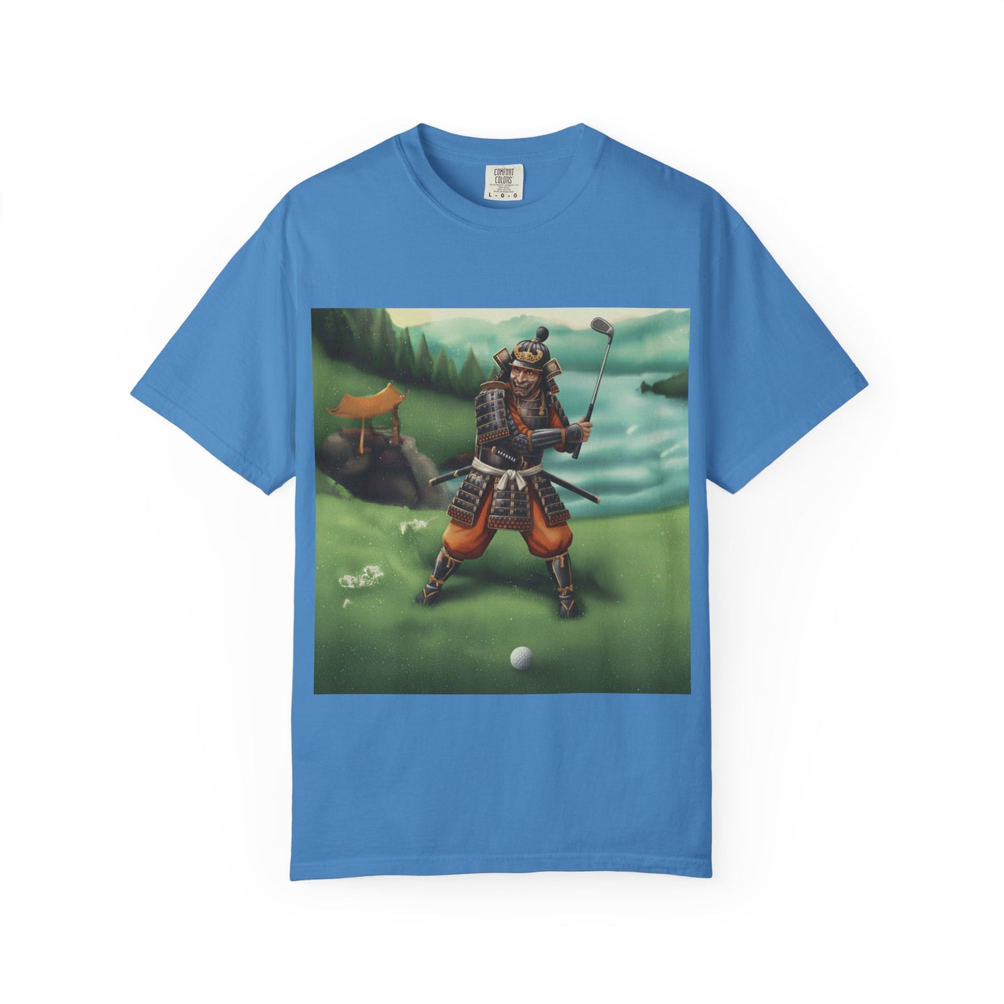 Samurai Golfer T-Shirt — Vintage Japan Warrior Golf Art Tee