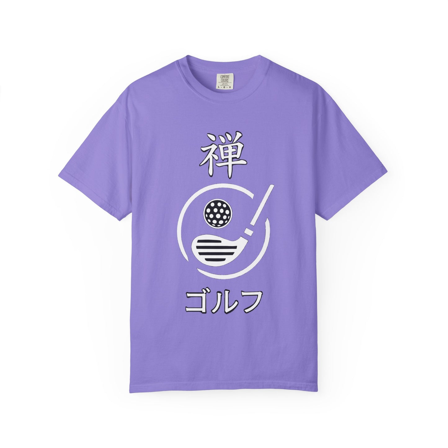Zen Spot Golf Custom "Zen Golf" Minimal Japanese Kanji Graphic T-Shirt