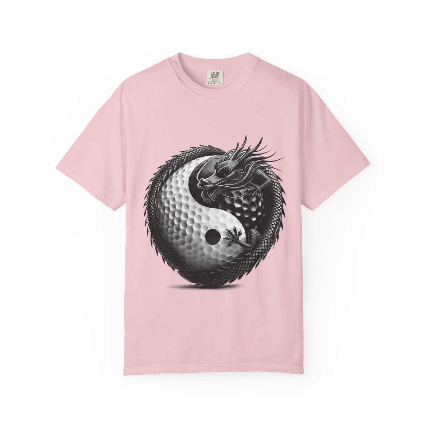 Zen Spot Golf Custom Yin Yang Dragon Golf Ball Graphic T-Shirt