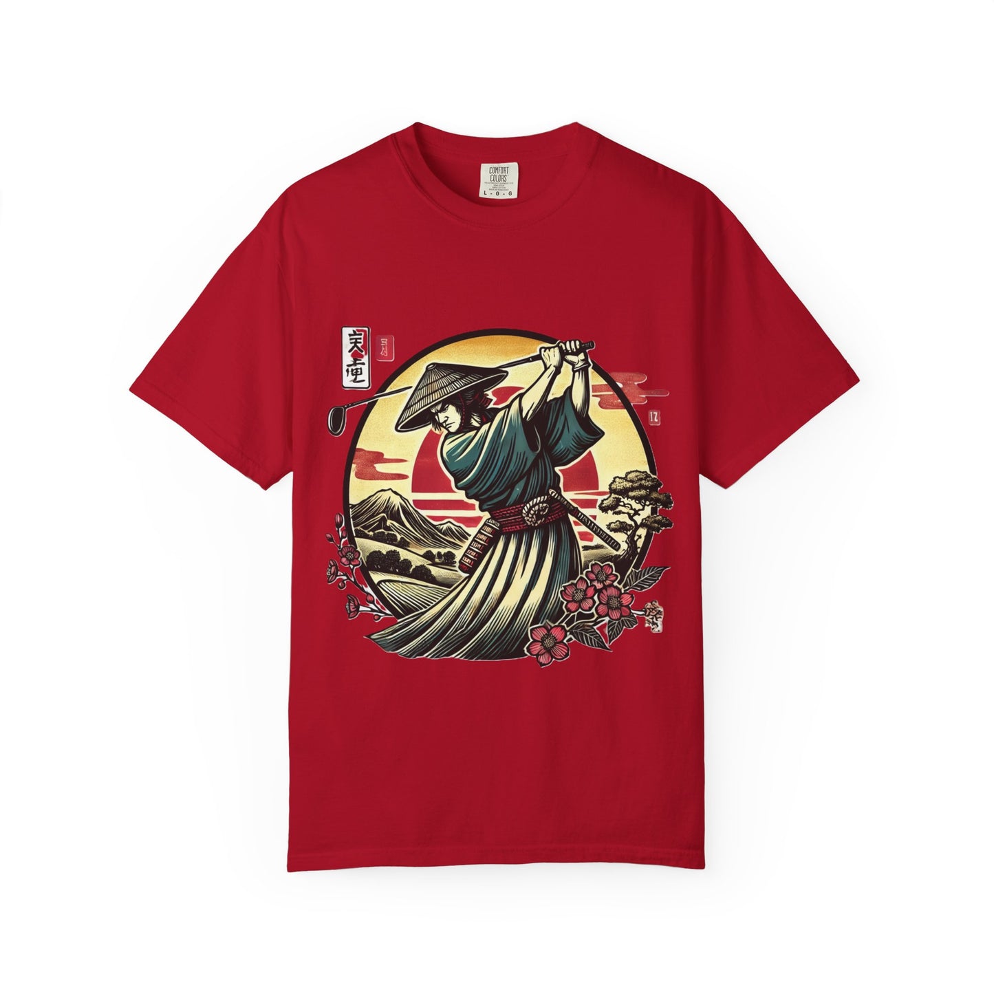 Samurai Sunset T-Shirt — Japanese Warrior Graphic Tee