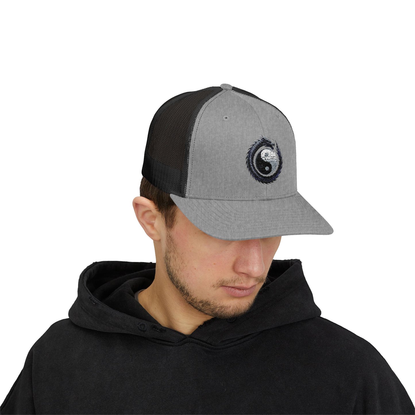 Zen Spot Golf Custom Yin Yang Dragon Embroidered Trucker Hat