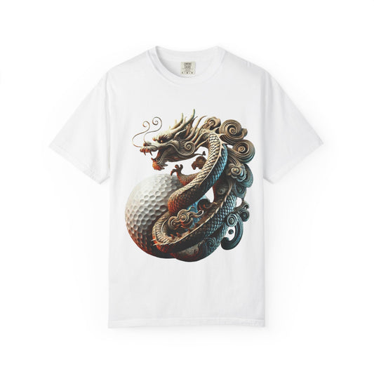 Zen Spot Customized Comfort Colors Dragon Golf Ball T-Shirt