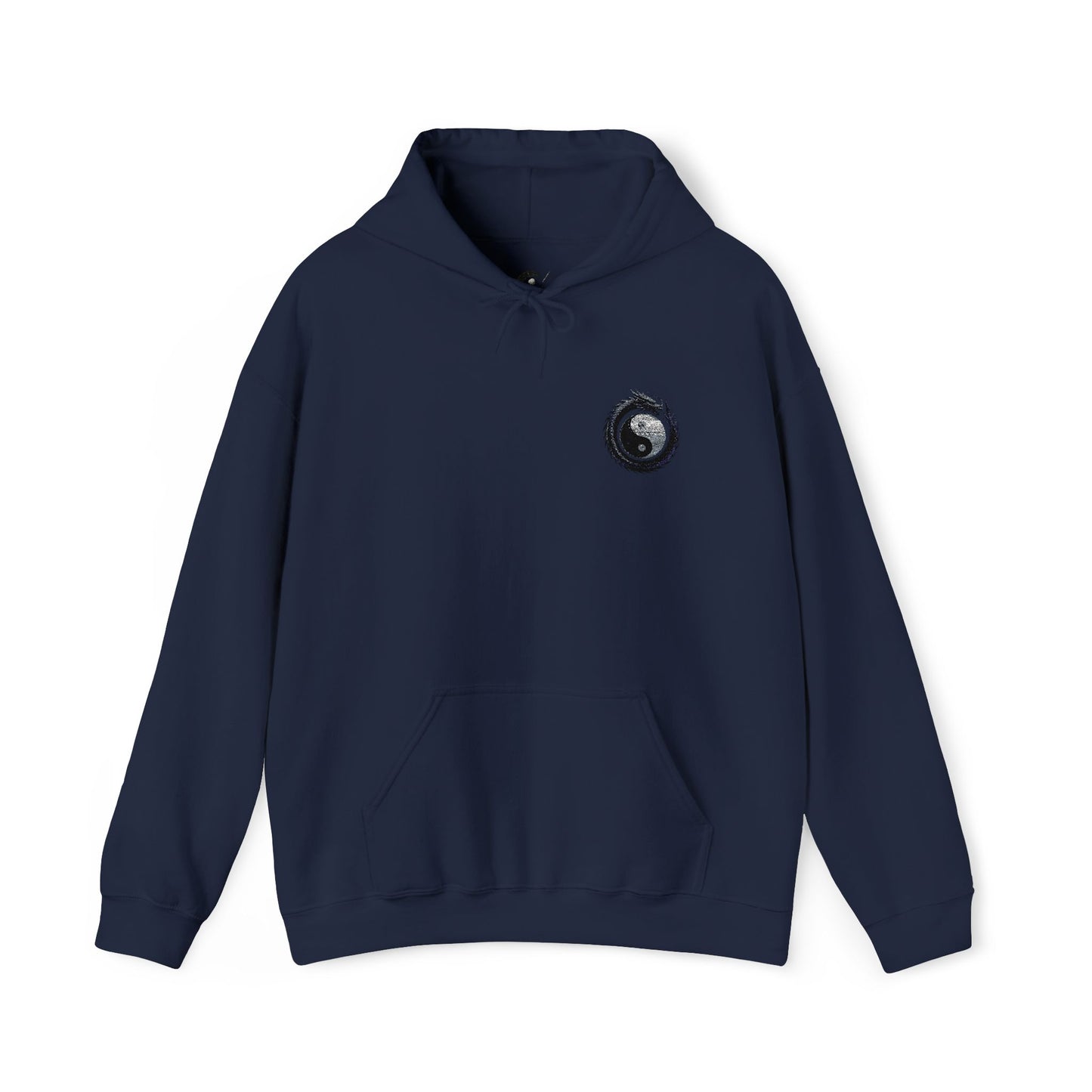 Zen Spot Golf Custom Gildan Yin Yang Golf Ball Dragon Hoodie Minimalist Emblem Sweatshirt