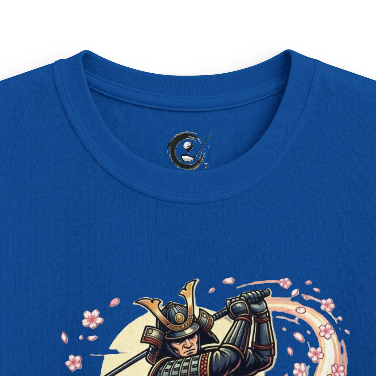 Samurai Golfer Blossom Swing Kids Graphic T‑Shirt