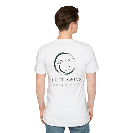 Enso Circle Golfer T-Shirt — Small Chest Logo, Cozy Casual Tee