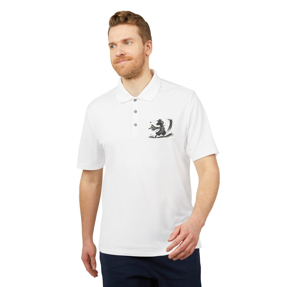 Brushstroke Bunker Blast Samurai Golfer Zanshin Polo