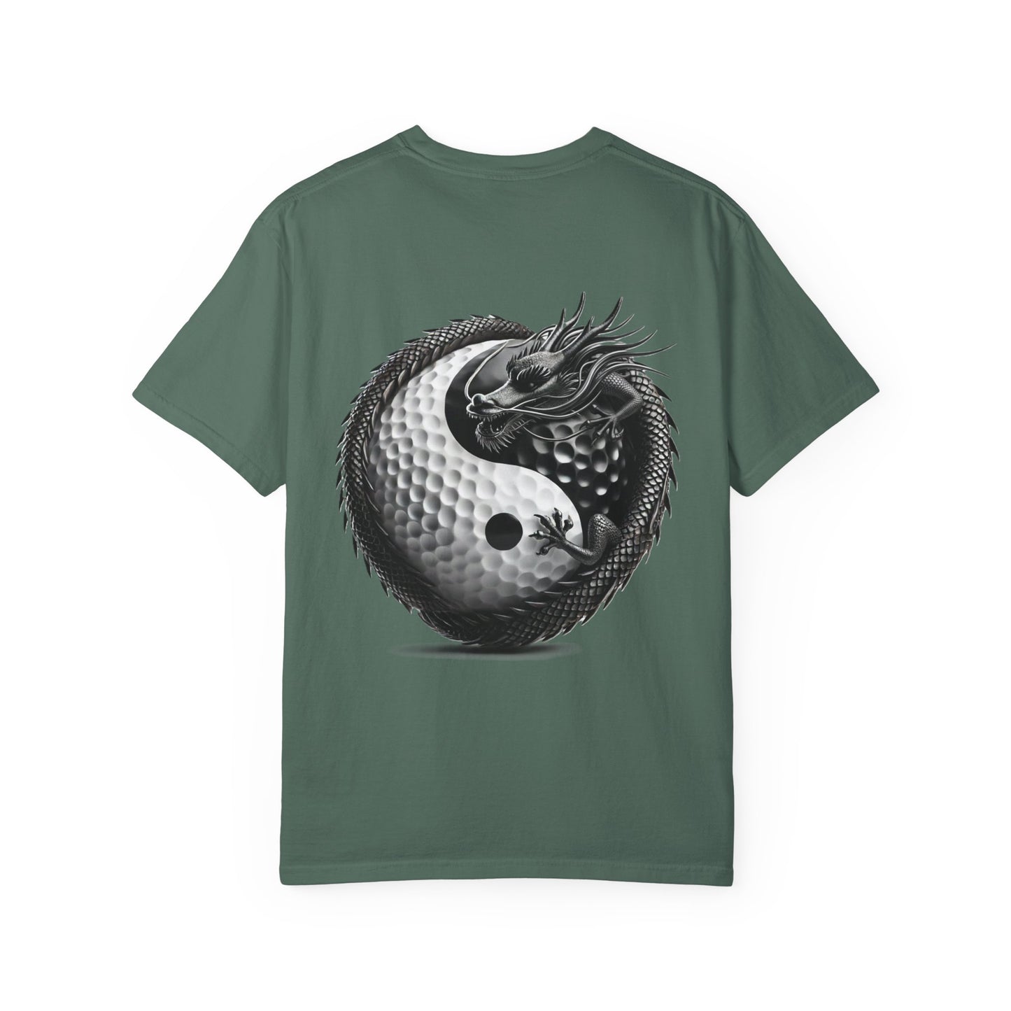 Zen Spot Golf Custom Dragon Yin-Yang Golf Ball Graphic T-Shirt
