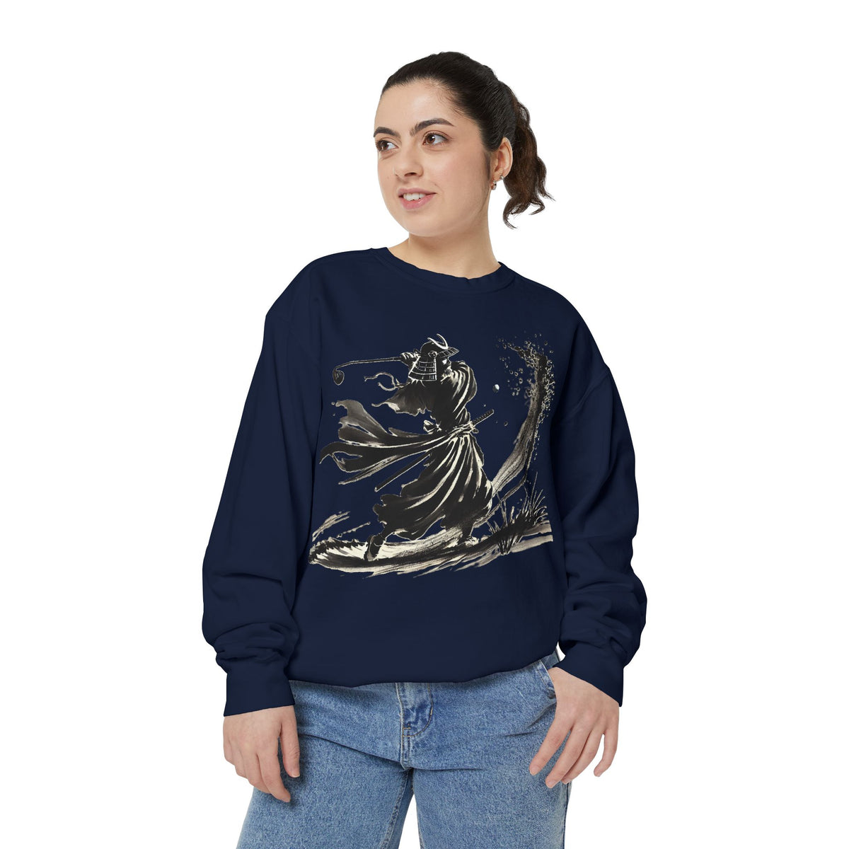Brushstroke Bunker Blast Warrior Golfer Sweatshirt