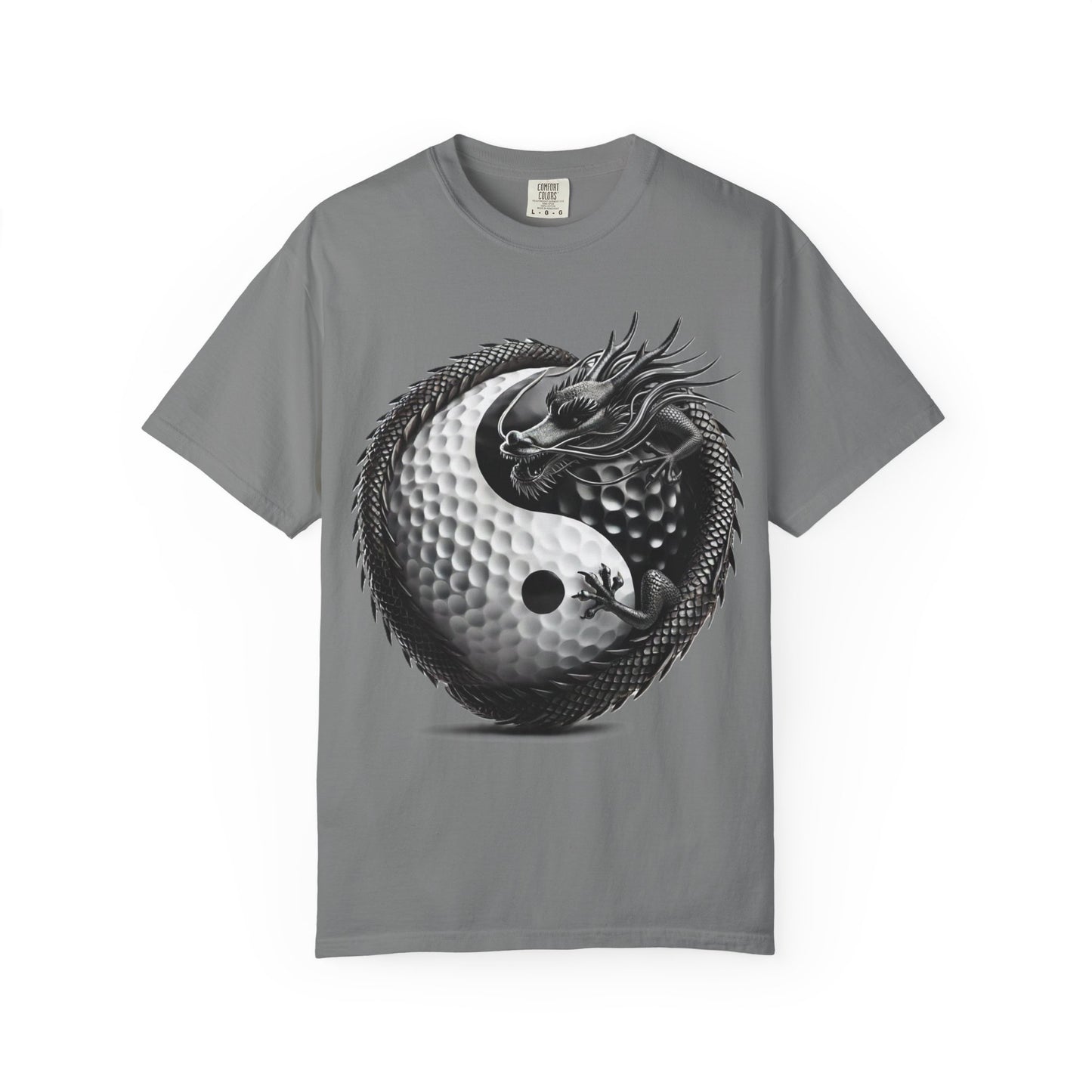 Yin Yang Dragon Golf Ball T-Shirt — Golf & Zen Graphic Tee