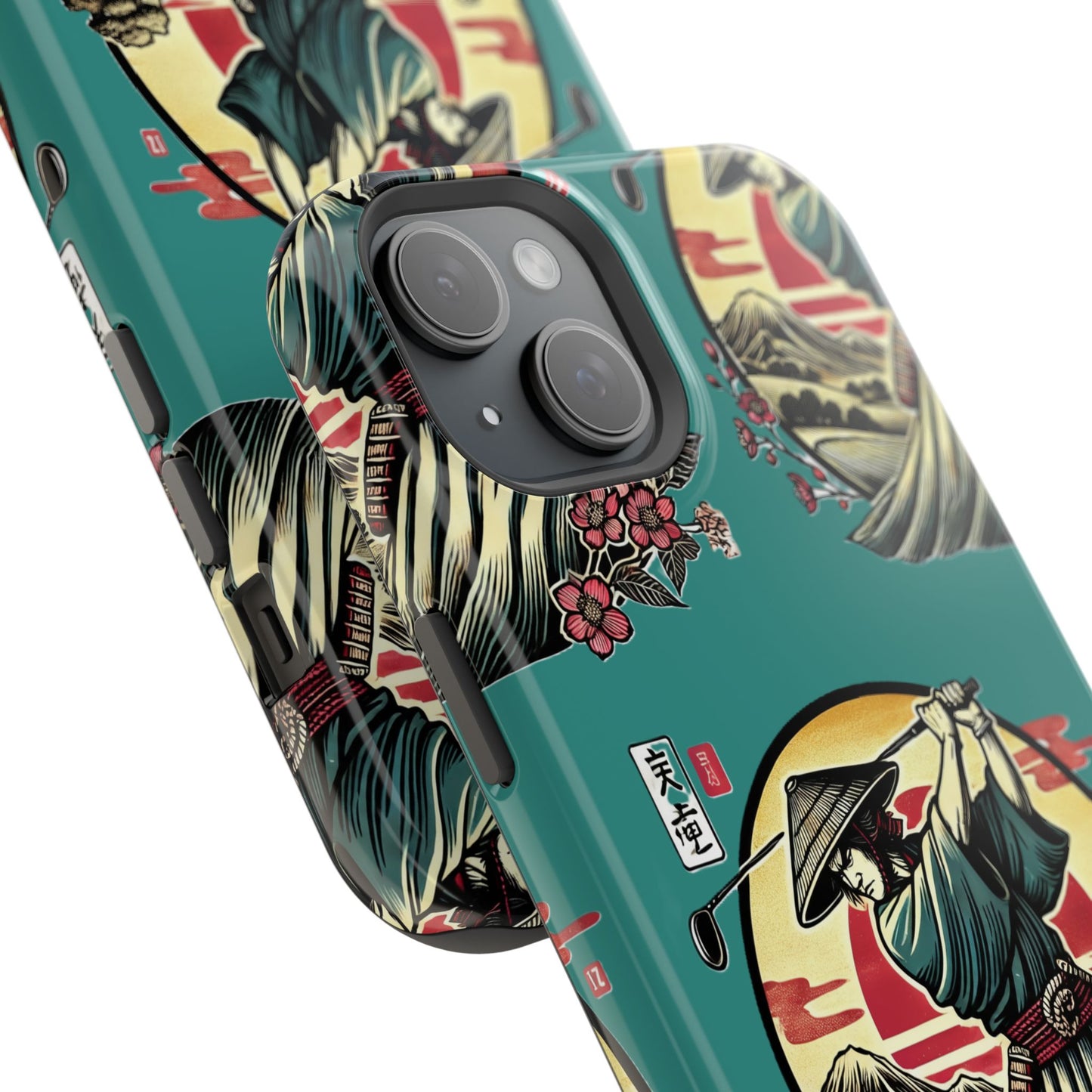 Zen Spot Customized Samurai Golfer Phone Case — Magnetic Impact-Resistant Protective Cover