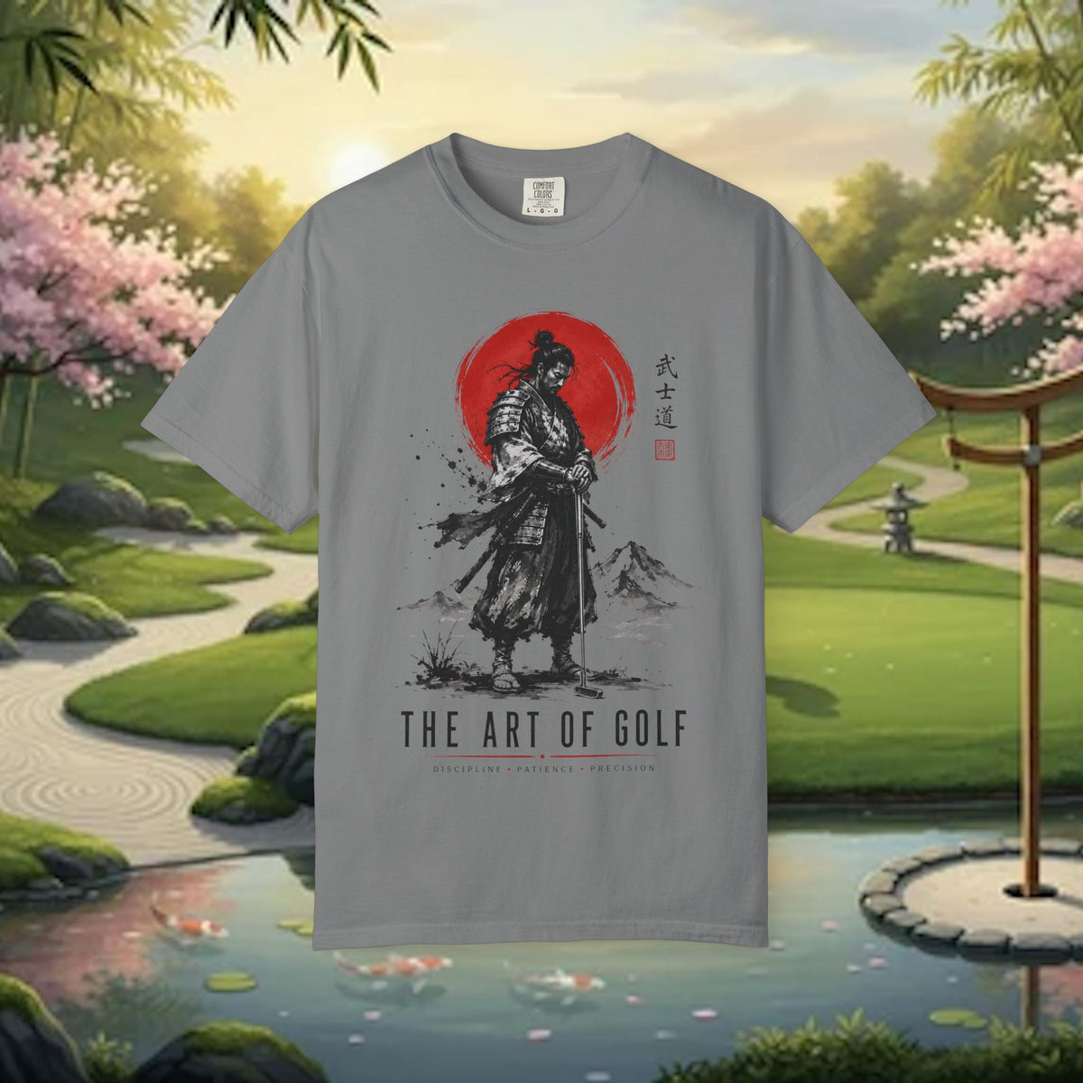 Samurai Golf T-Shirt — "The Art of Golf" Zen Golfing Tee
