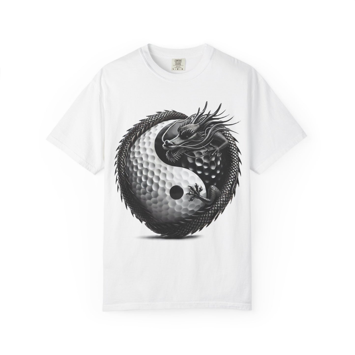 Yin Yang Dragon Golf Ball T-Shirt — Golf & Zen Graphic Tee
