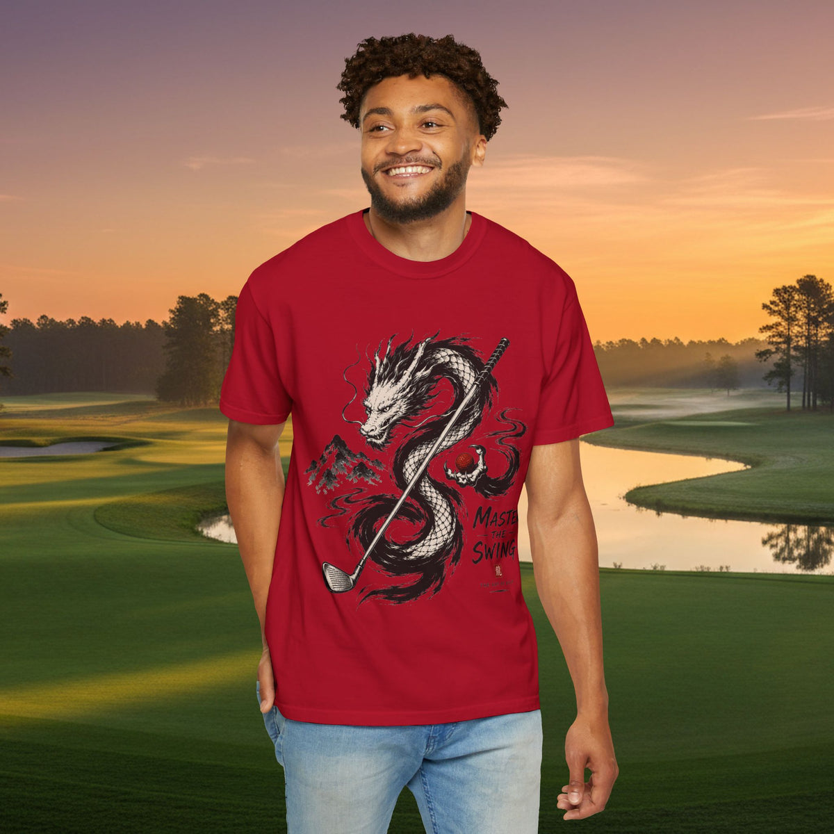 Master the Swing Dragon Golf T-Shirt