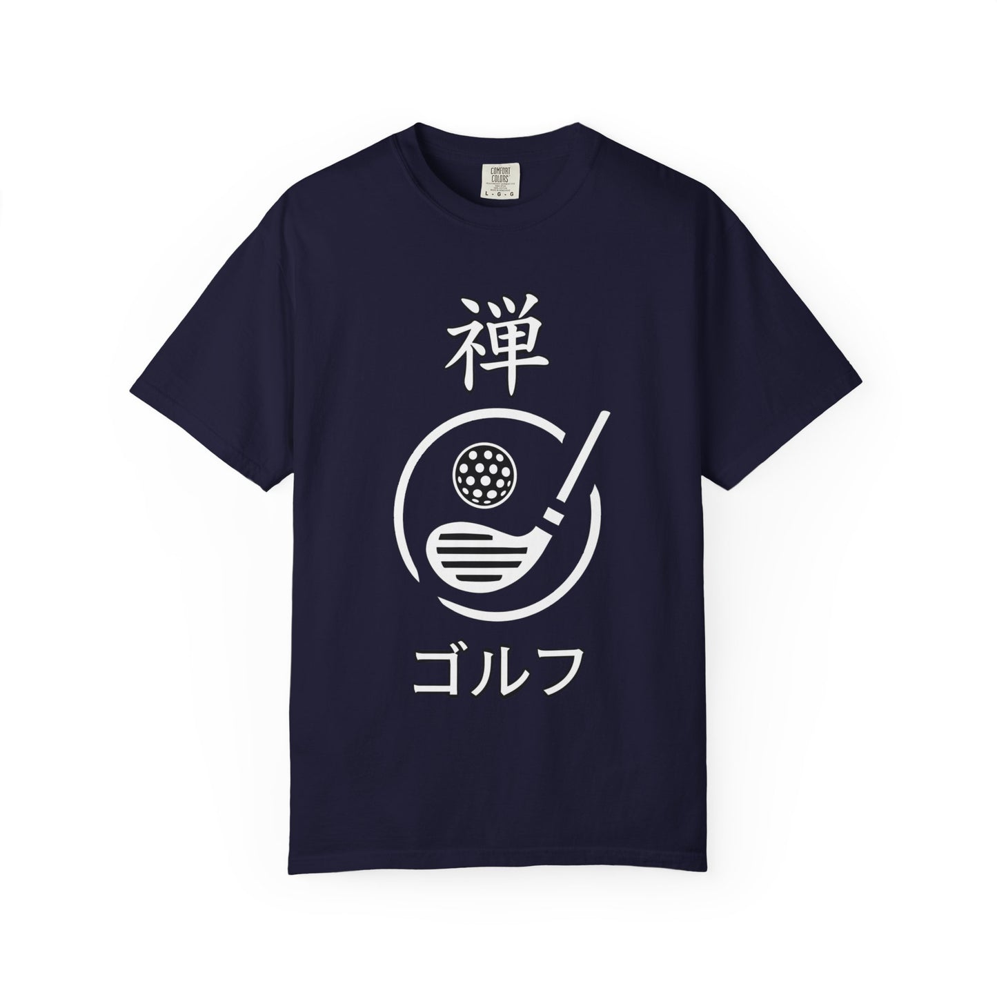 Zen Spot Golf Custom "Zen Golf" Minimal Japanese Kanji Graphic T-Shirt