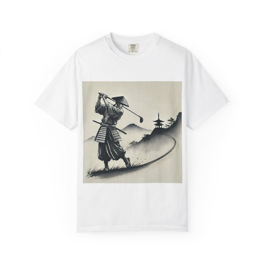 Samurai Golf T-Shirt — Vintage Japanese Golf Warrior Art