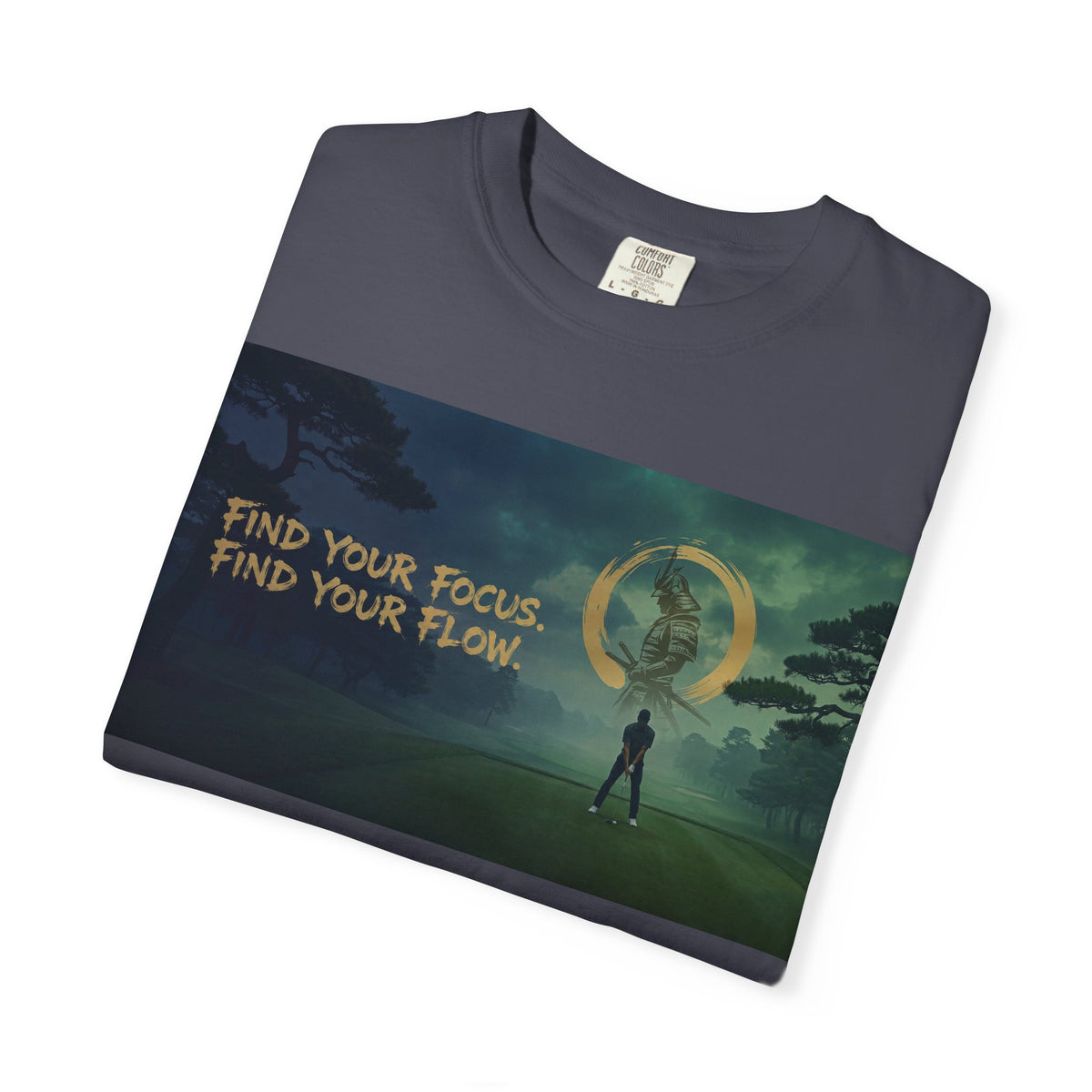 Find Your Focus Motivational Golf Course Graphic T-Shirt