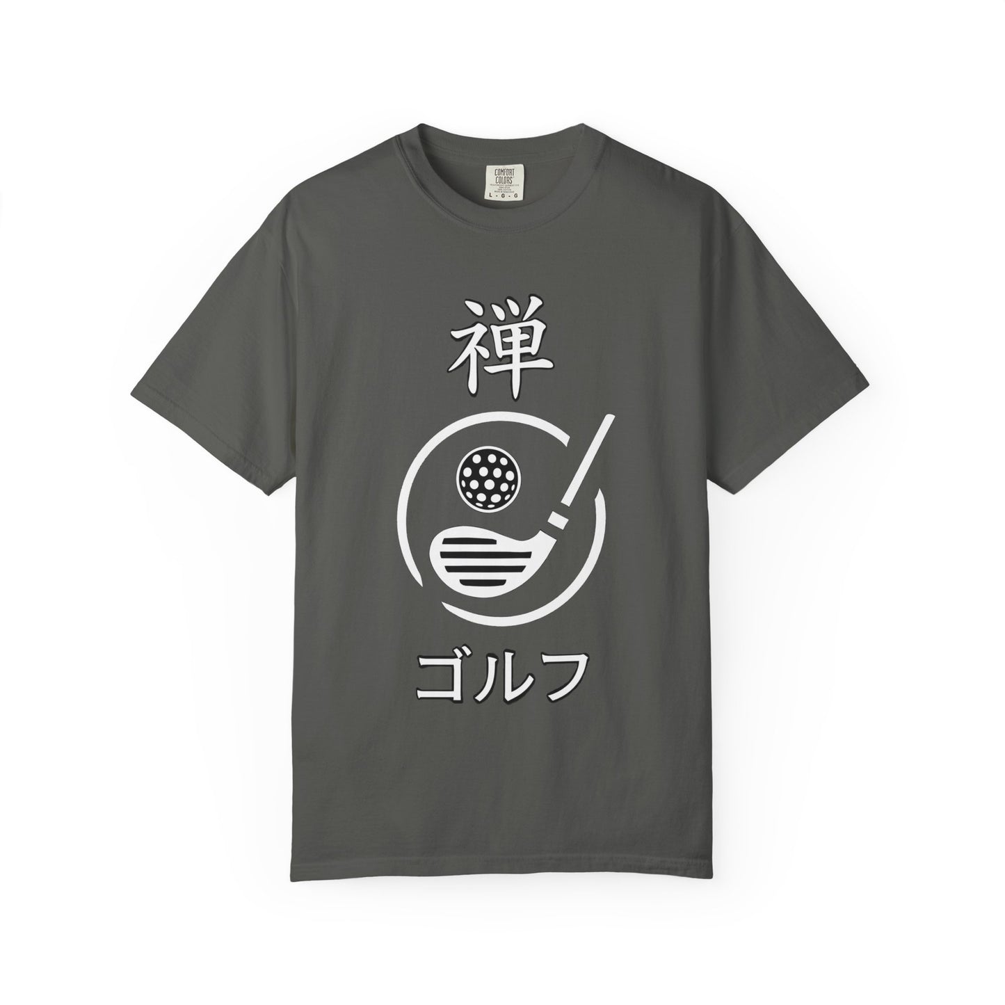 Zen Spot Golf Custom "Zen Golf" Minimal Japanese Kanji Graphic T-Shirt