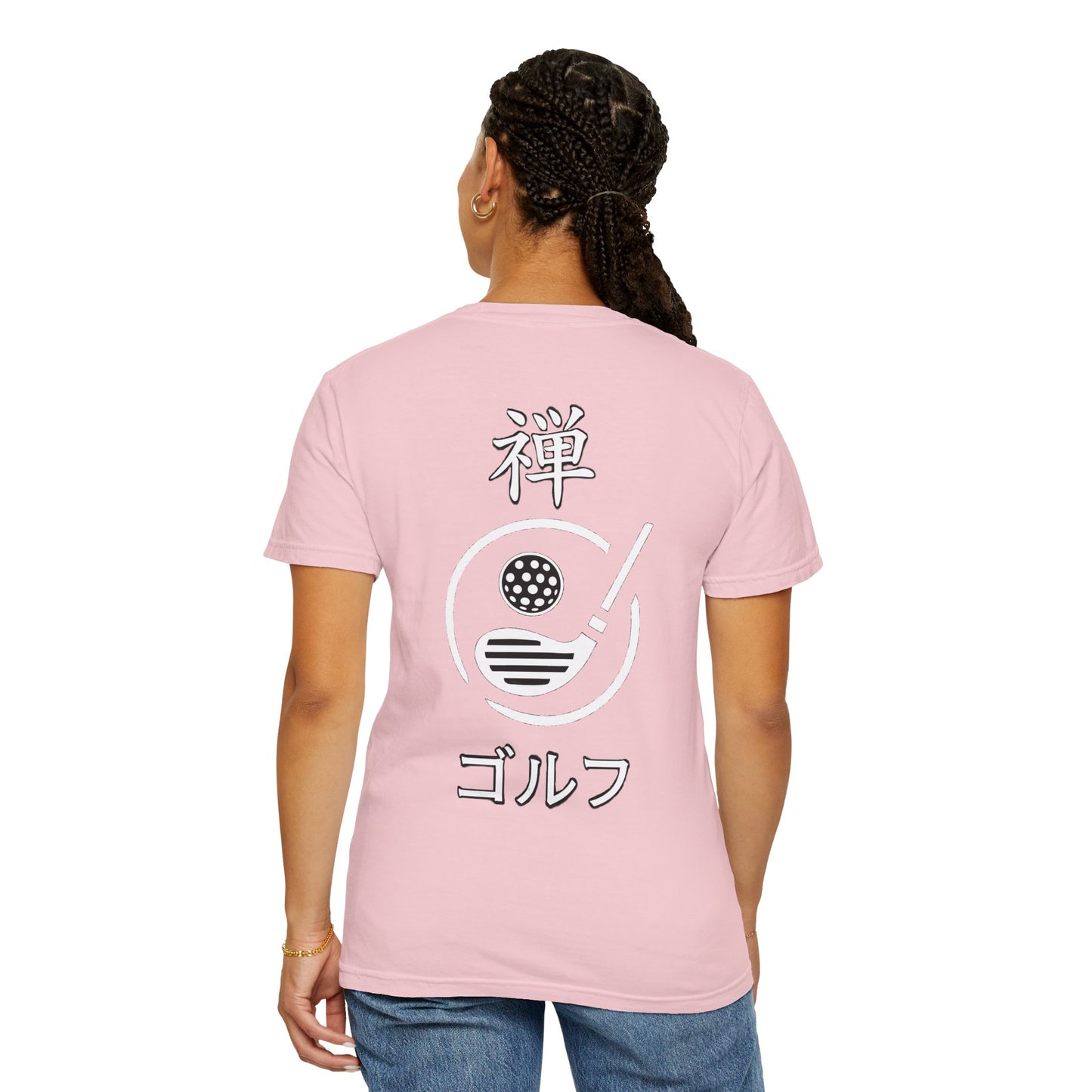 Zen Spot Golf Custom Japanese Kanji "Zen Golf" Graphic T‑Shirt