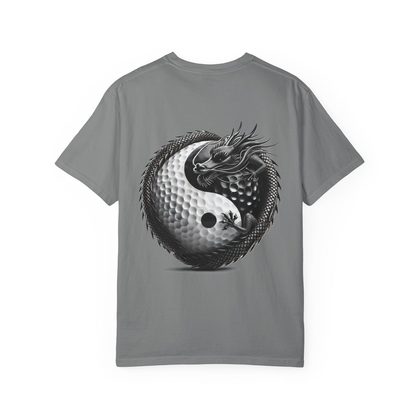 Zen Spot Golf Custom Dragon Yin-Yang Golf Ball Graphic T-Shirt