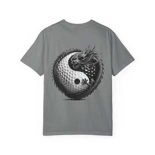 Zen Spot Golf Custom Dragon Yin-Yang Golf Ball Graphic T-Shirt