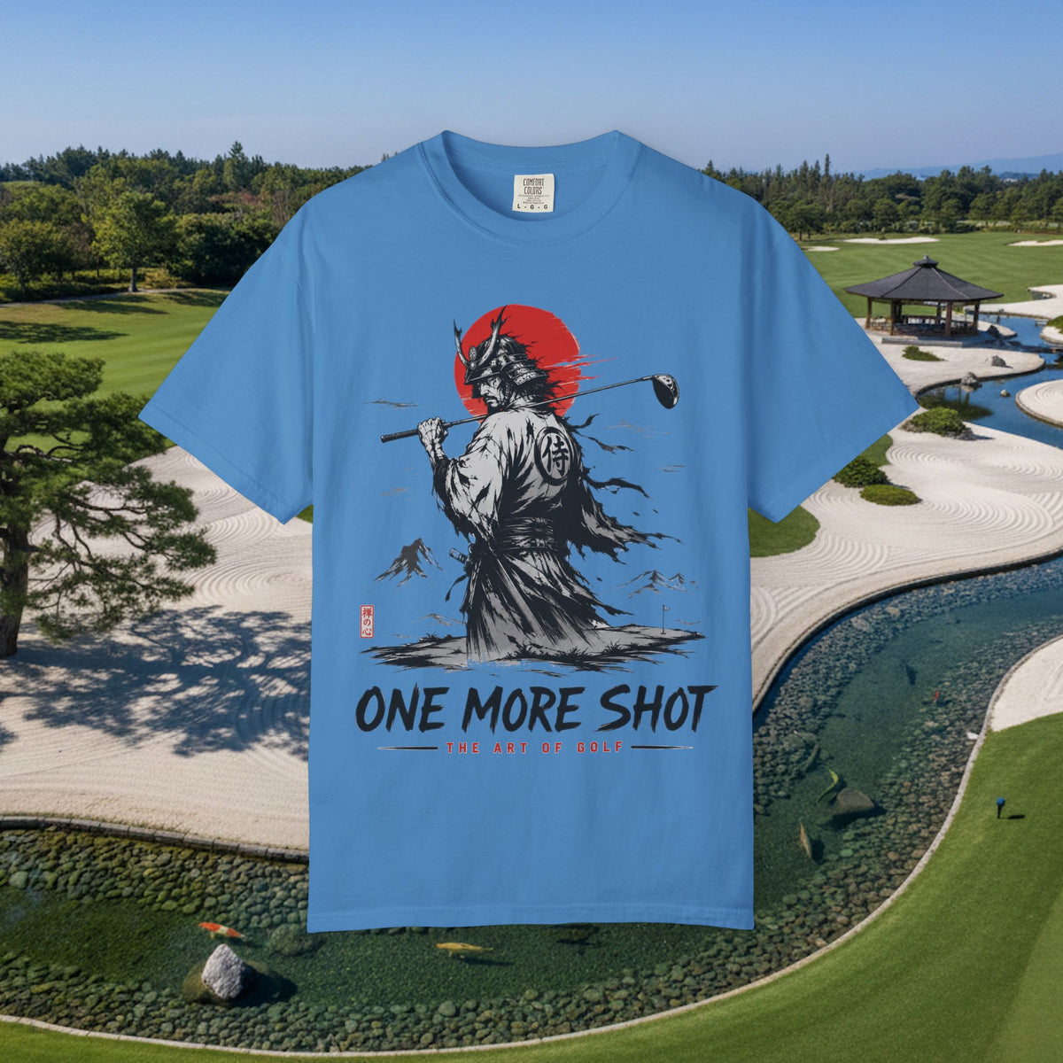 Golf Samurai T-Shirt — "One More Shot" Graphic Tee