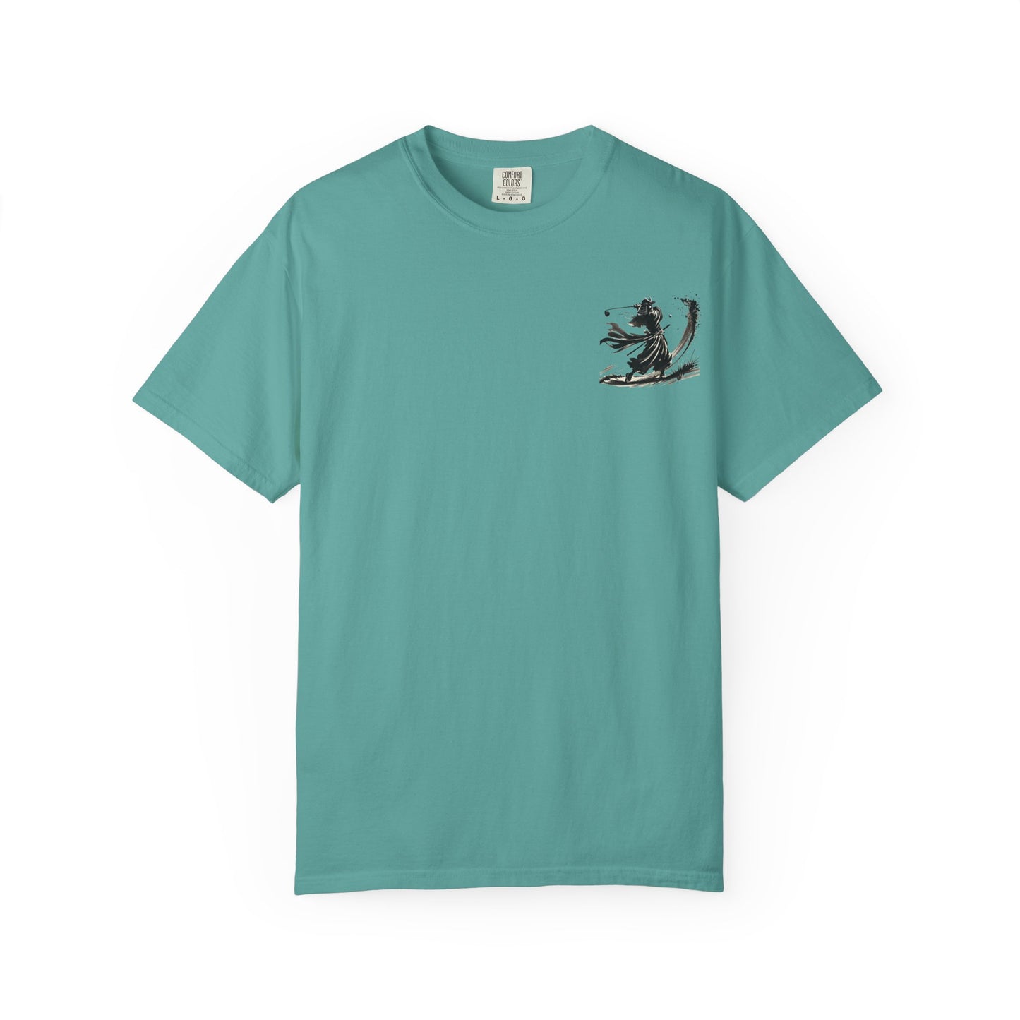 Zen Spot Golf Custom Samurai Golfer Brushstroke Graphic T-Shirt