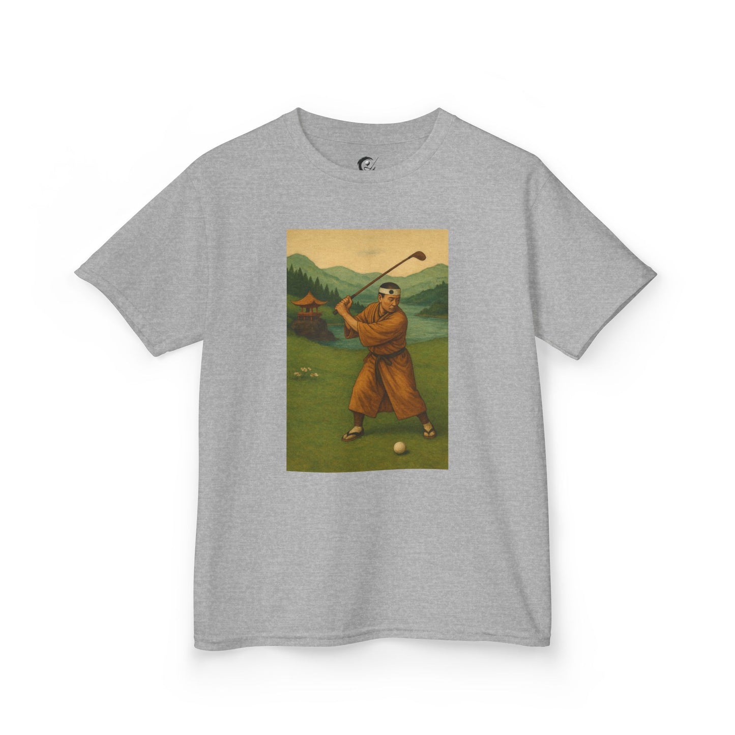 Zen Spot Golf Custom Vintage Golfer Kids Graphic T‑Shirt