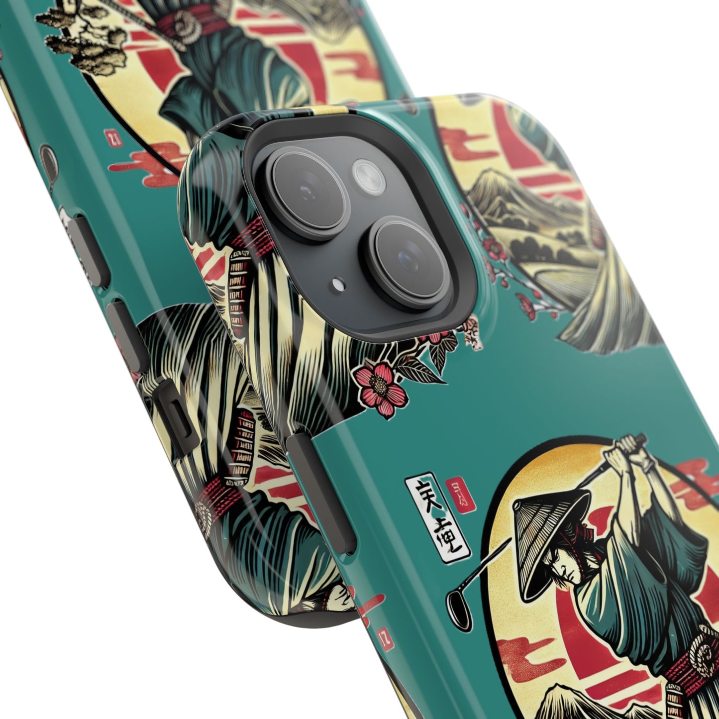 Zen Spot Customized Samurai Golfer Phone Case — Magnetic Impact-Resistant Protective Cover