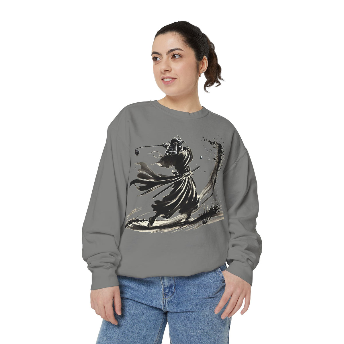 Brushstroke Bunker Blast Warrior Golfer Sweatshirt