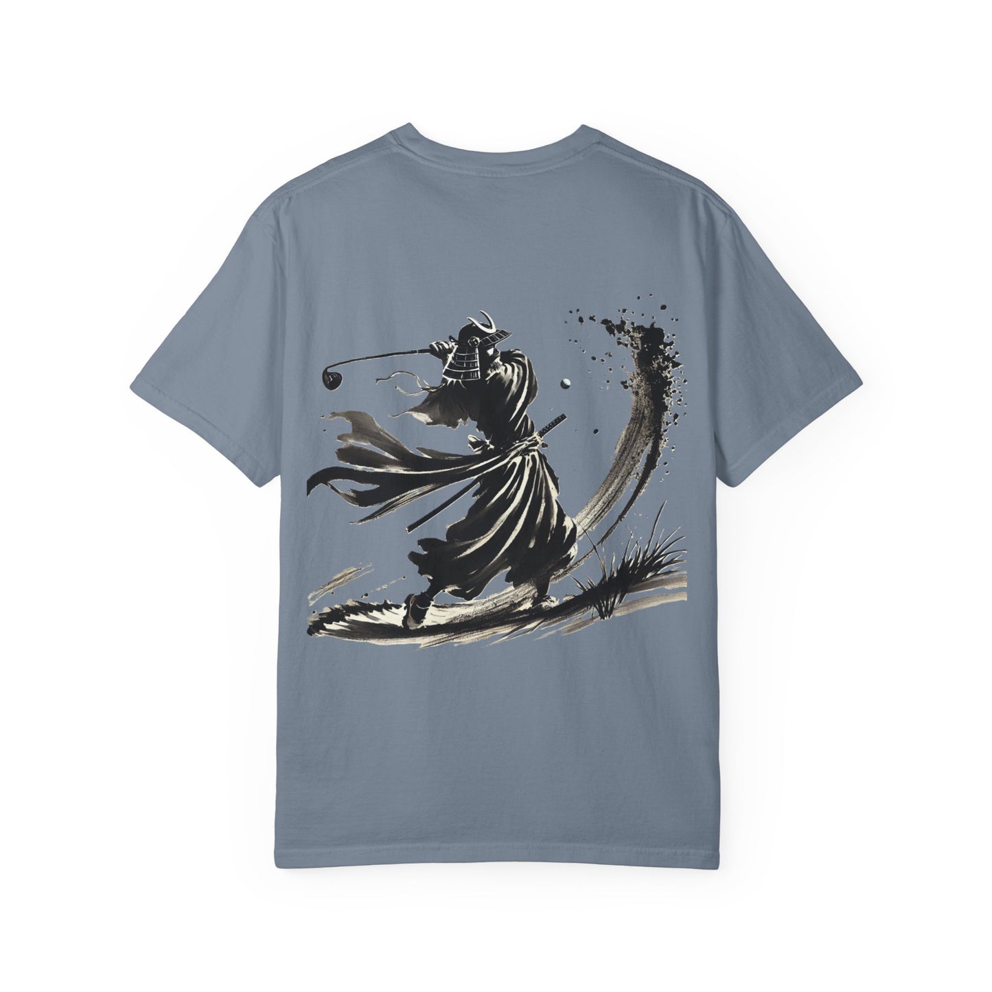 Zen Spot Golf Custom Samurai Golfer Brushstroke Graphic T-Shirt