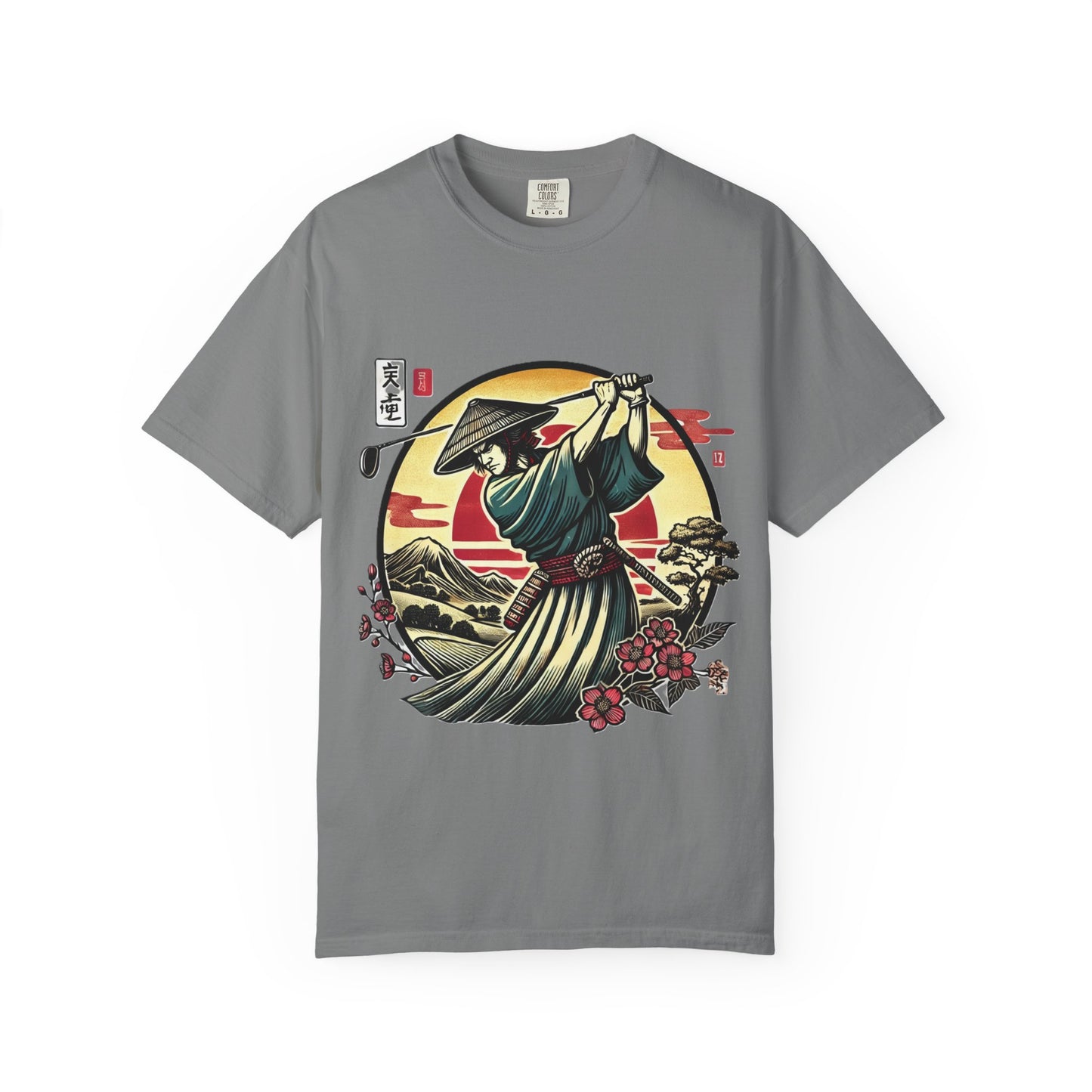 Samurai Sunset T-Shirt — Japanese Warrior Graphic Tee