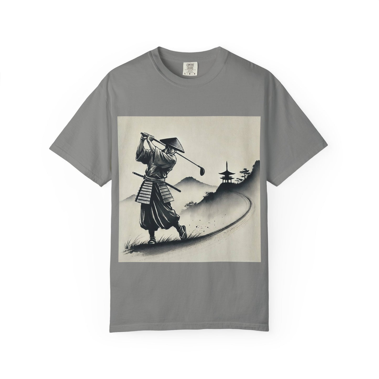 Samurai Golf T-Shirt — Vintage Japanese Golf Warrior Art