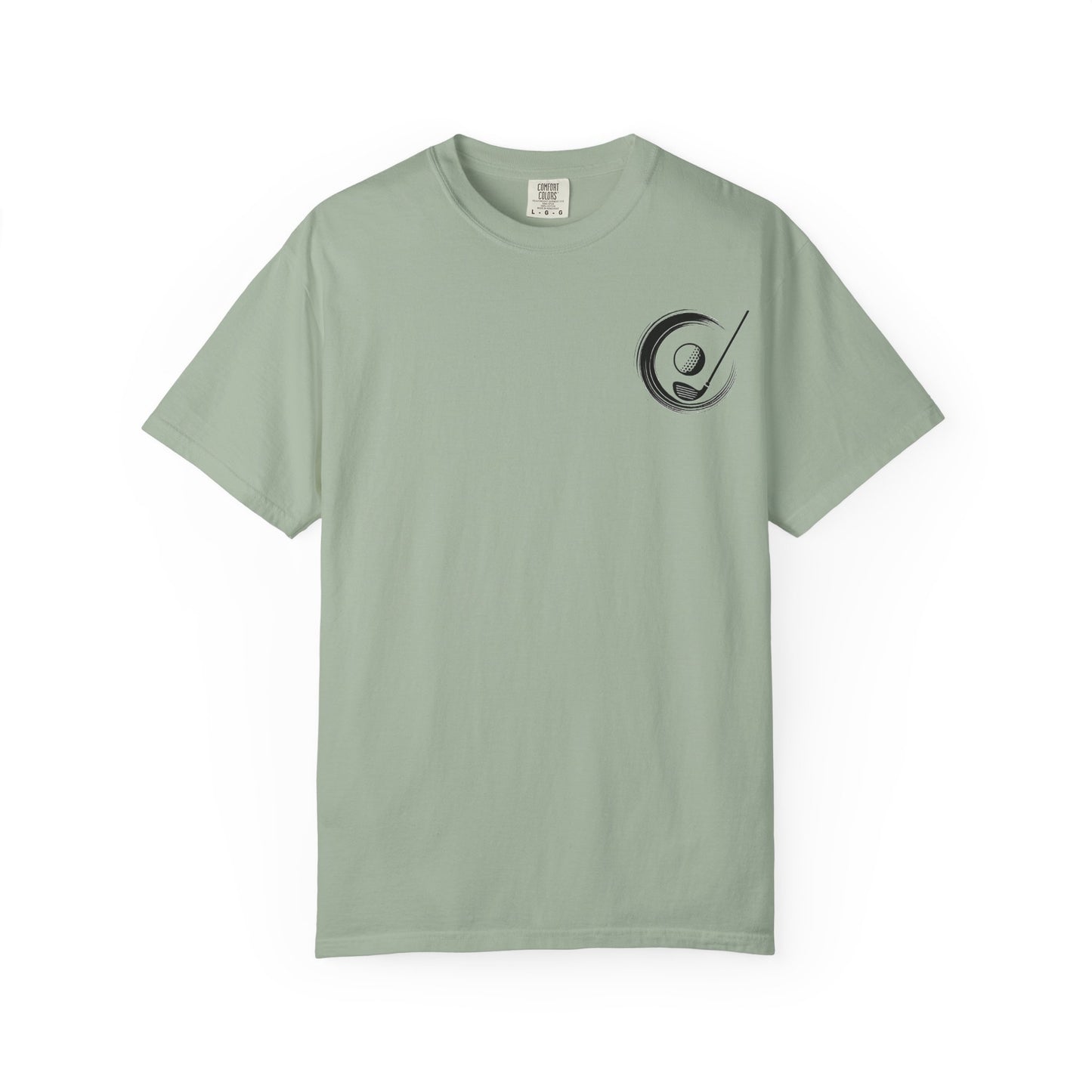 Zen Spot Golf Custom Koi Pond Sunset Graphic T-Shirt