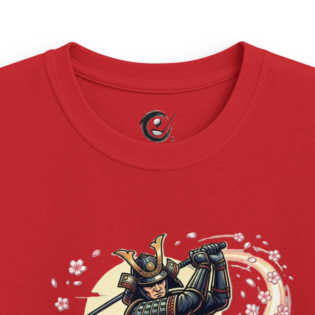 Samurai Golfer Blossom Swing Kids Graphic T‑Shirt