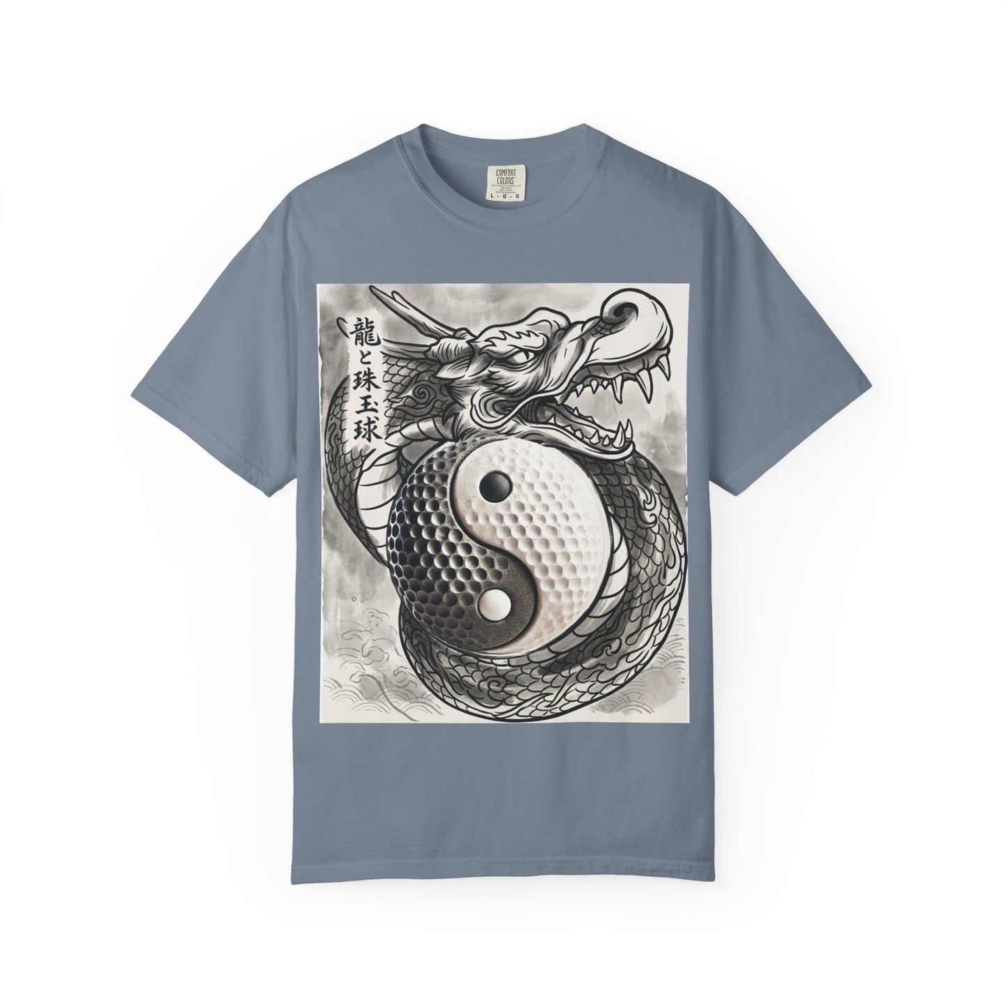 Zen Spot Golf Custom Yin Yang Golf Ball Dragon Graphic T-Shirt
