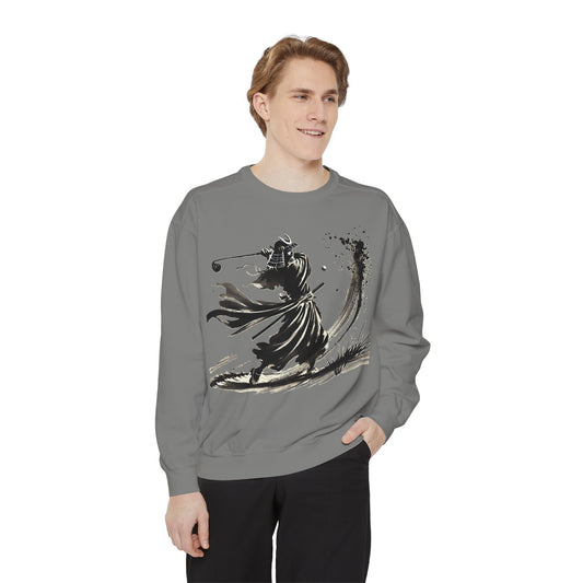 Brushstroke Bunker Blast Warrior Golfer Sweatshirt