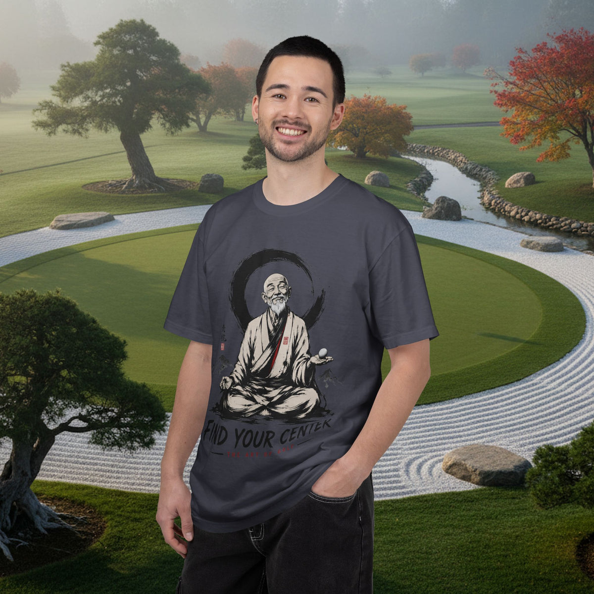 Find Your Center T-Shirt — Zen Meditation Graphic Tee
