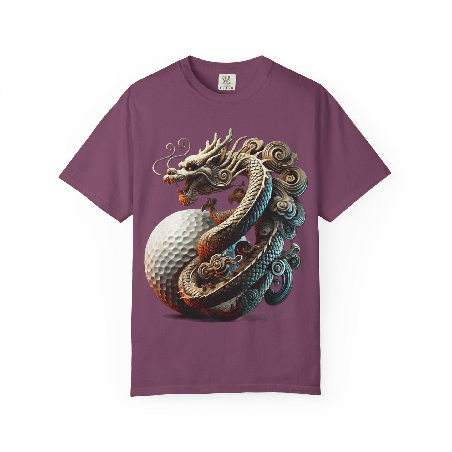 Zen Spot Golf Custom Dragon Golf Ball Graphic T-Shirt