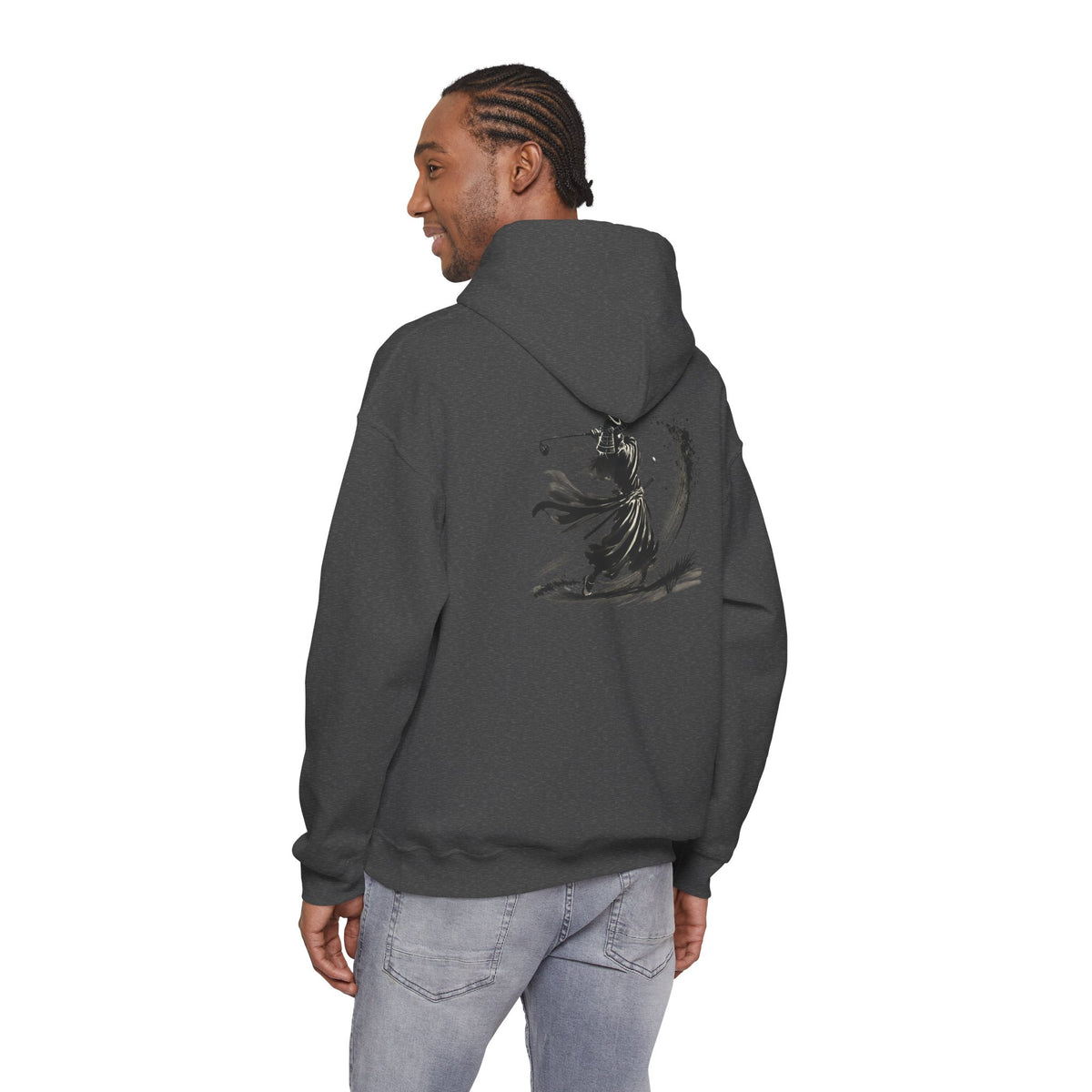 BrushStroke Samurai Bunker Blast Back Print Hoodie
