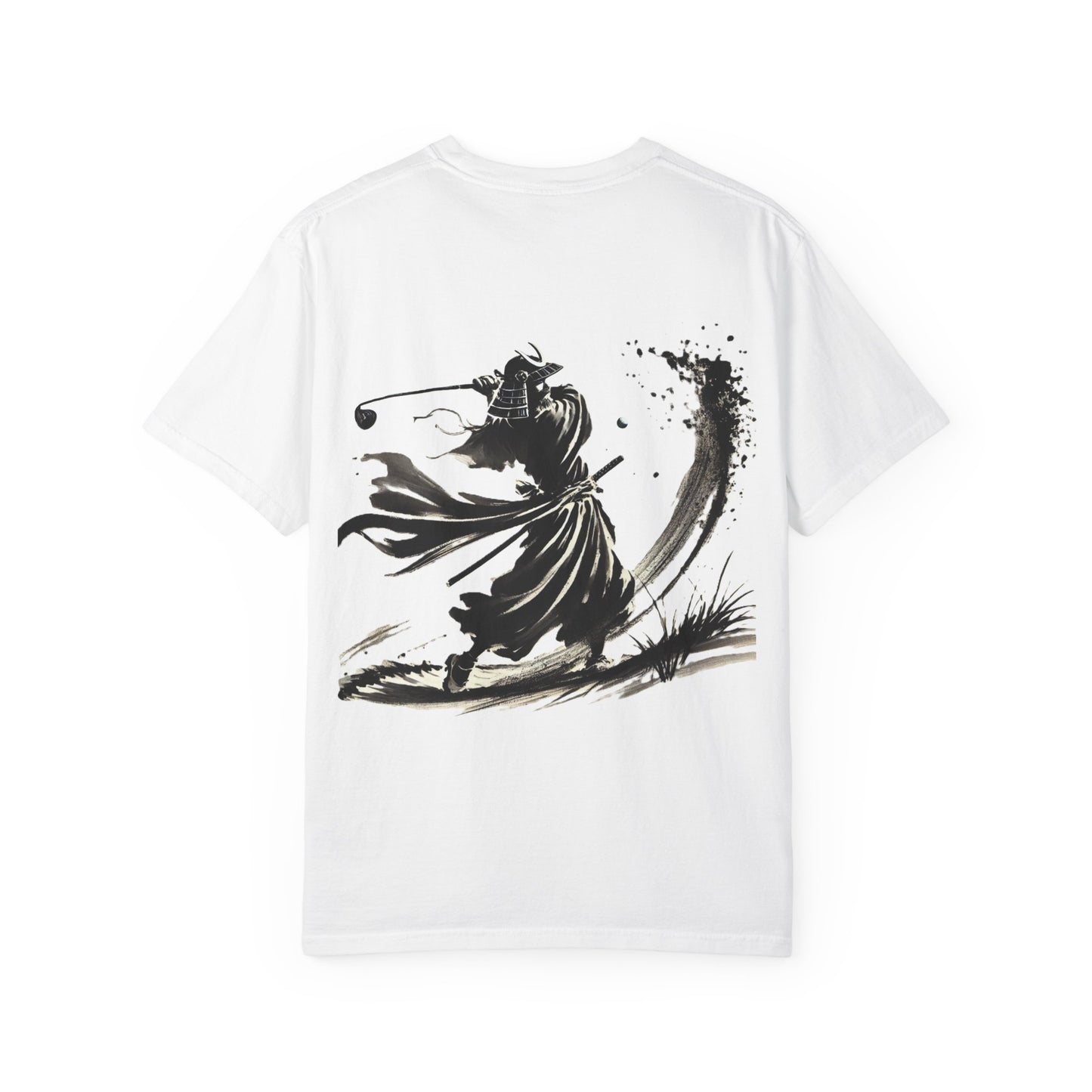 Zen Spot Golf Custom Samurai Golfer Brushstroke Graphic T-Shirt